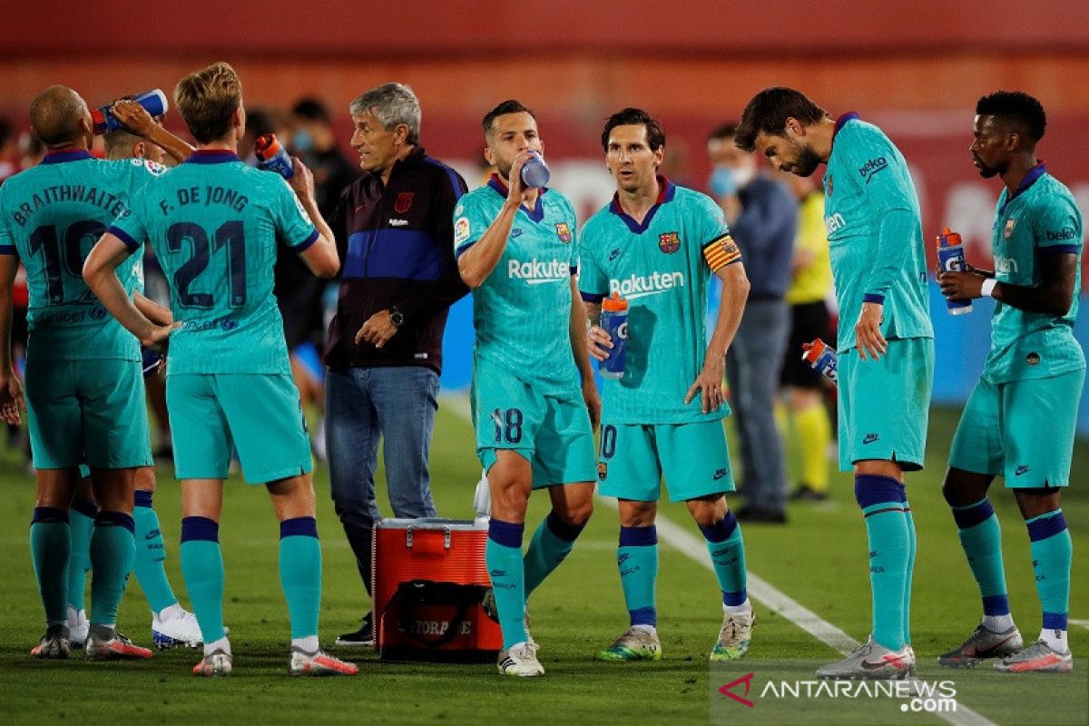 Messi satu gol dua assist, Barcelona gilas Mallorca 4-0