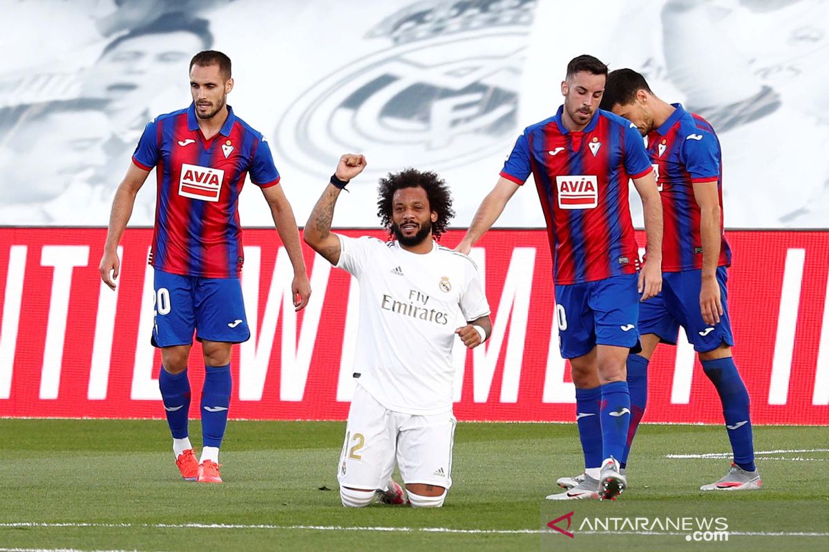 Walau tanpa penoton, Real Madrid menang telak atas Eibar