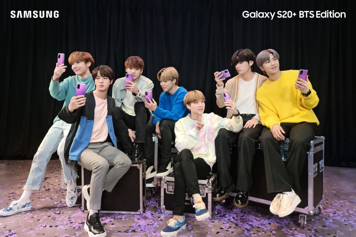 Samsung kenalkan Galaxy S20+ dan Galaxy Buds+ edisi khusus BTS Edition