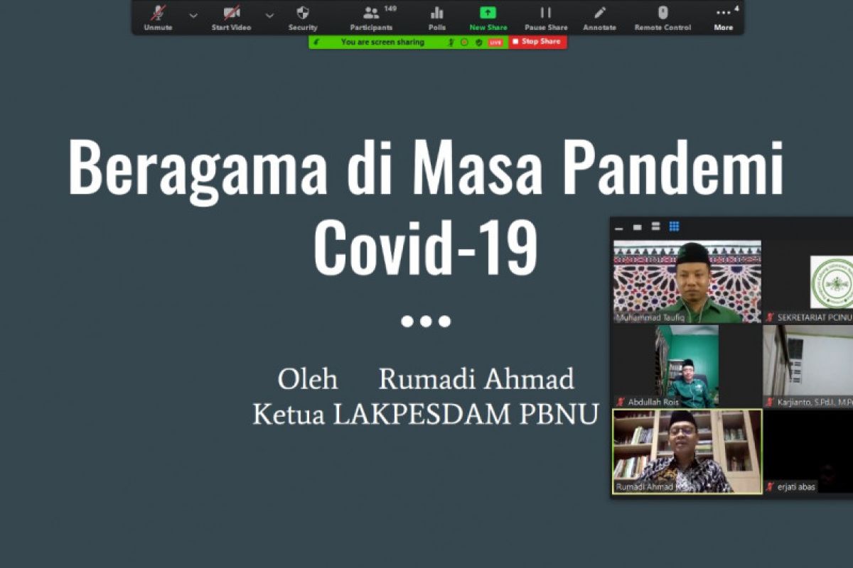 PCINU bahas dampak COVID-19 di Indonesia - Malaysia