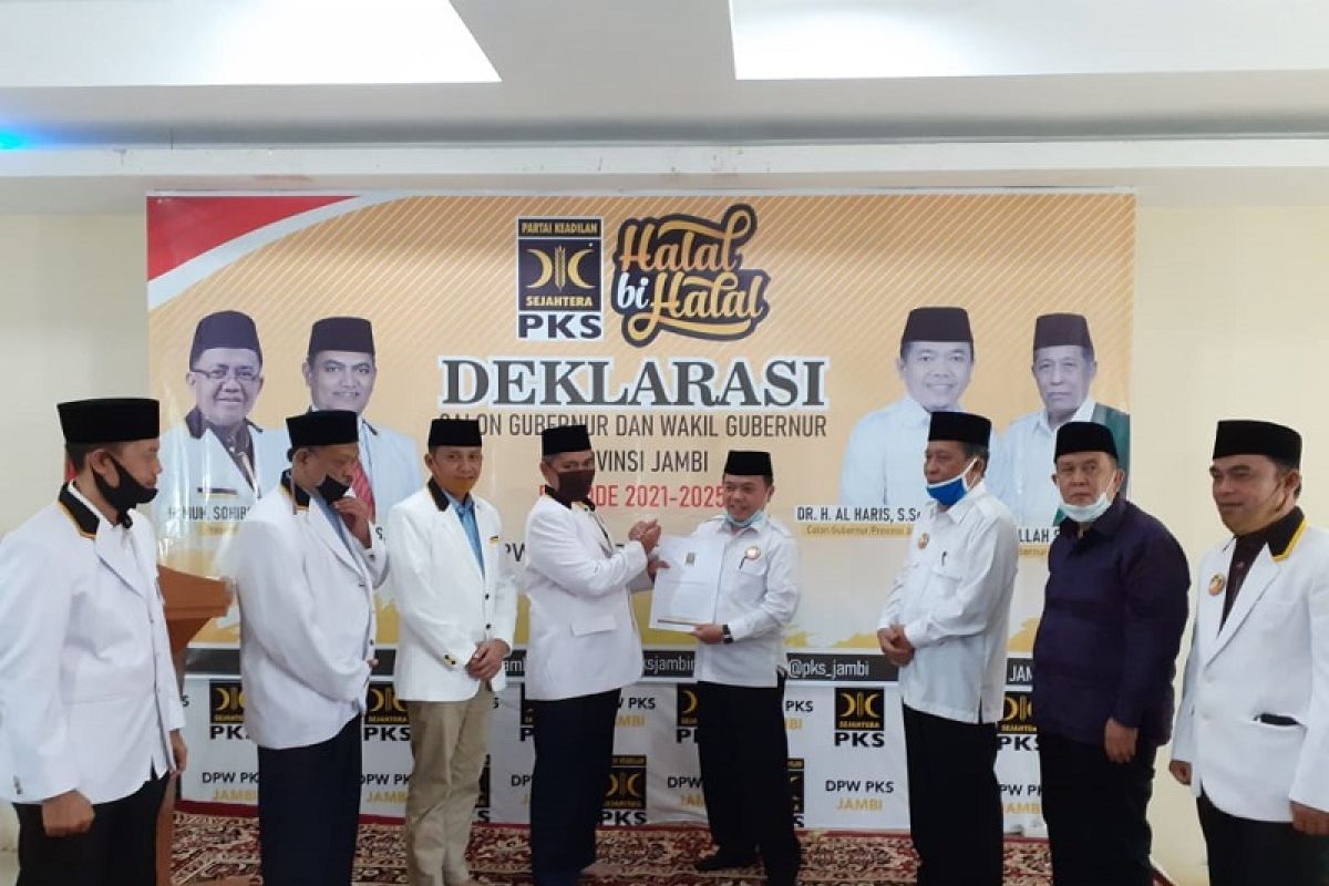 PKS Jambi deklarasikan Al Haris-Abdullah Sani untuk Pilgub 2020