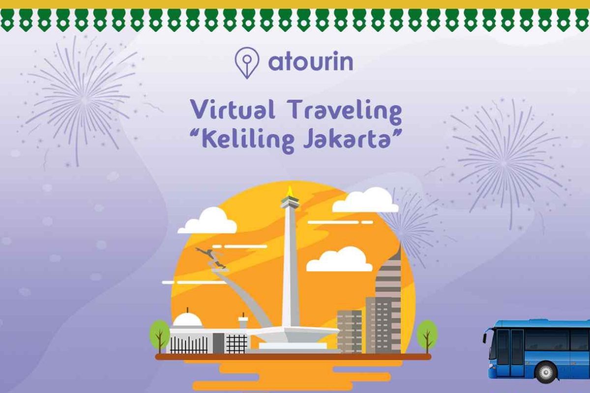 Rayakan ulang tahun Jakarta sementara dengan tur virtual keliling ibu kota