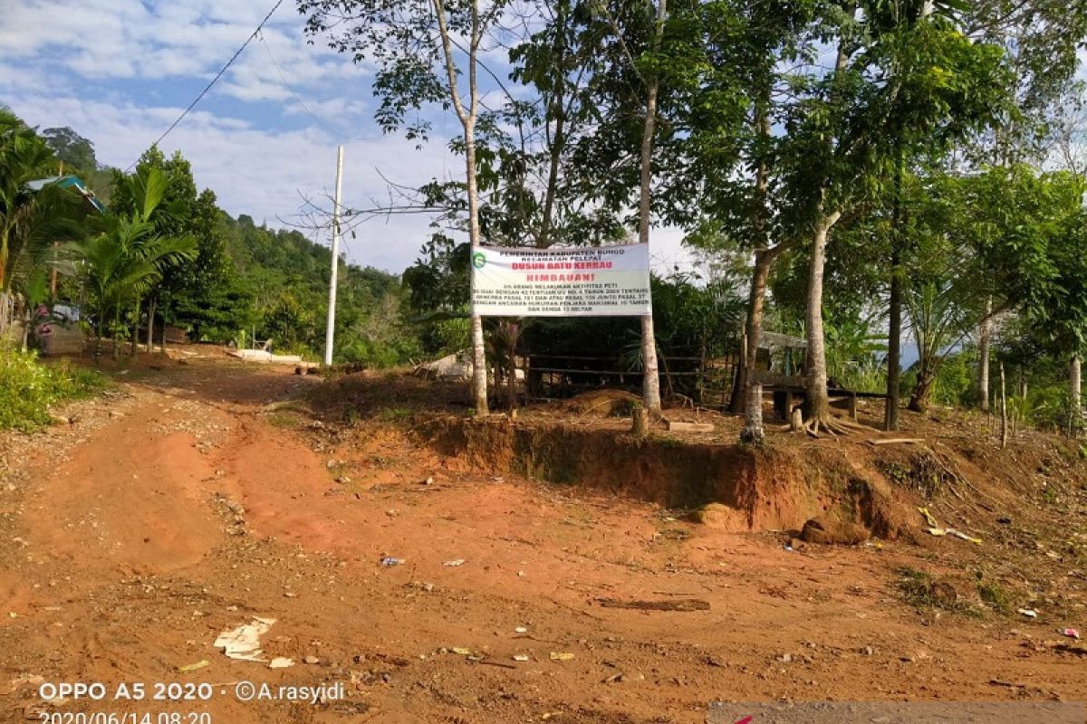 Polres Bungo berantas tambang emas ilegal di Batu Kerbau