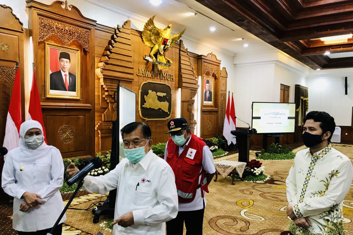 Jusuf Kalla ingatkan kedisiplinan masyarakat Jatim cegah penyebaran COVID-19