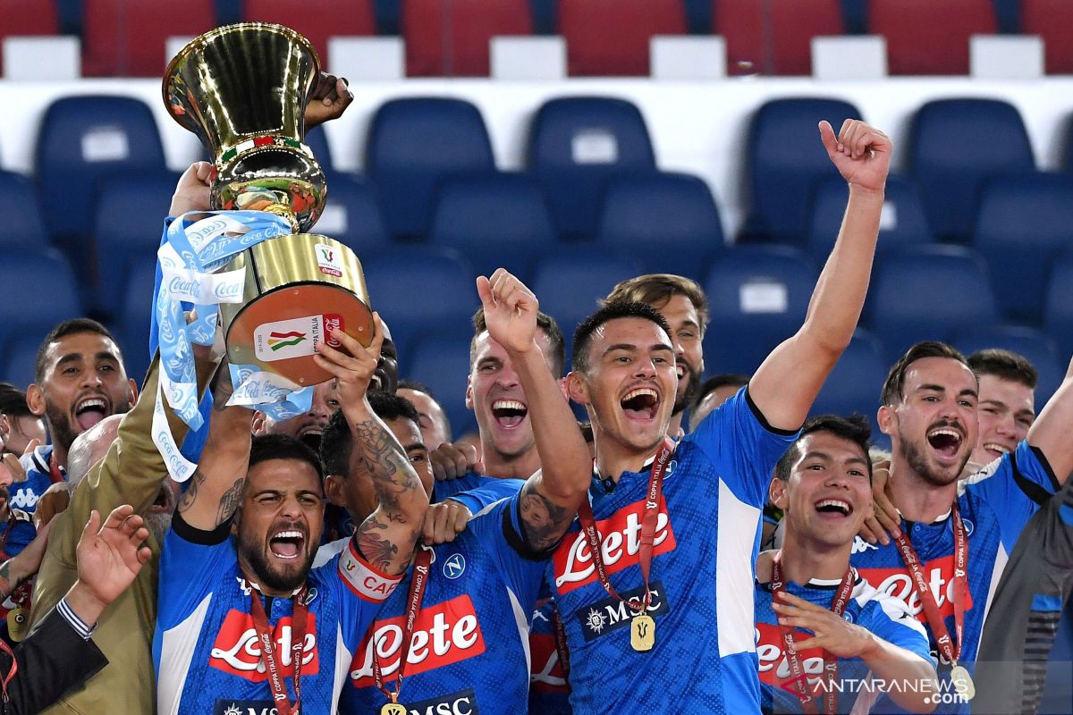 Napoli juara Piala Italia setelah menang adu penalti 4-2 atas Juventus