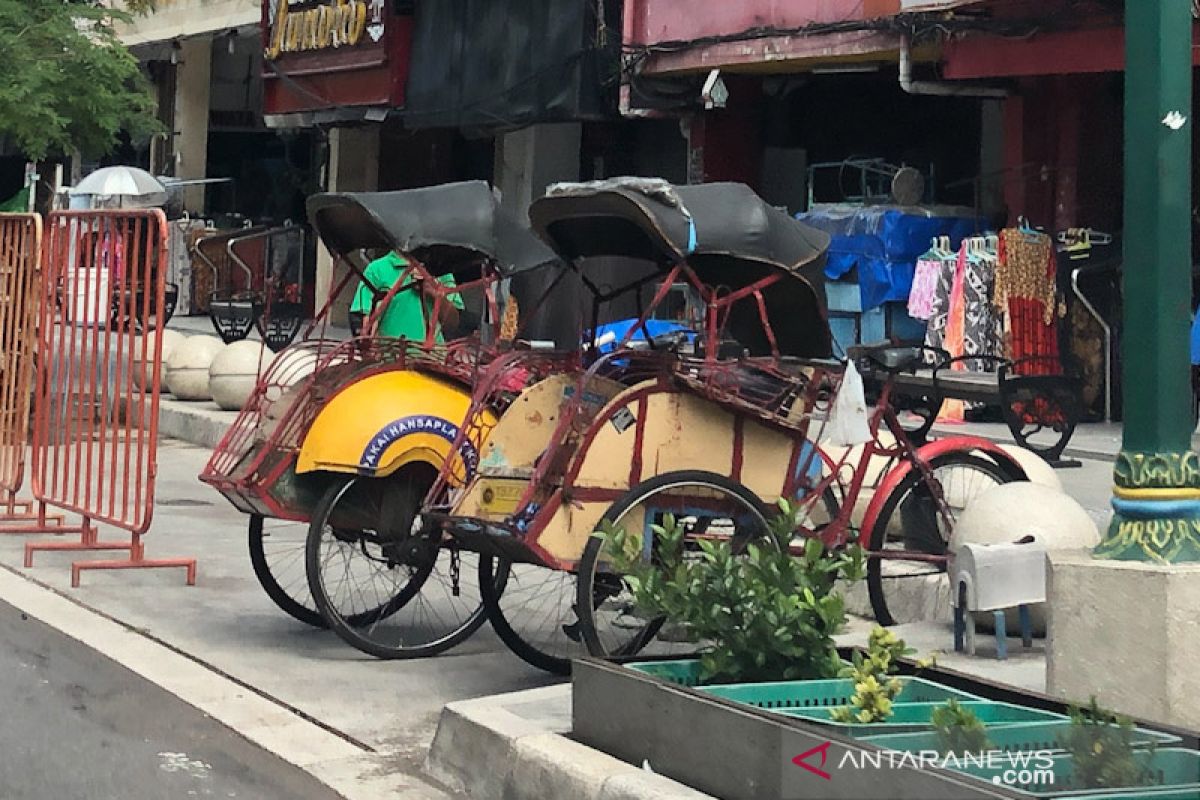 Yogyakarta menyiapkan sanksi tegas becak "nuthuk" tarif