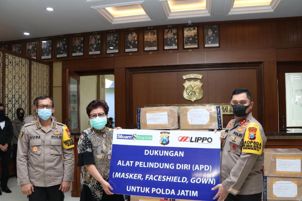 Polda Jatim dapat bantuan 5.000 APD dari RS Siloam Surabaya