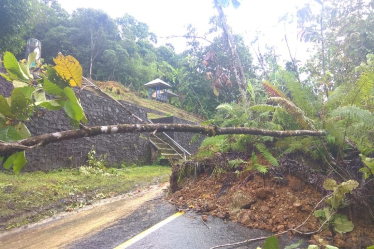 Bukit Genting Lanjak menuju Danau Sentarum dan perbatasan longsor