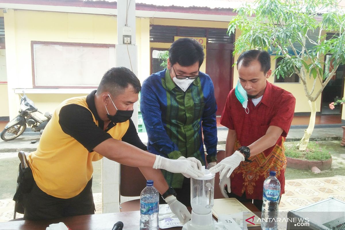 Polsek Bangko musnahkan narkoba jenis sabu