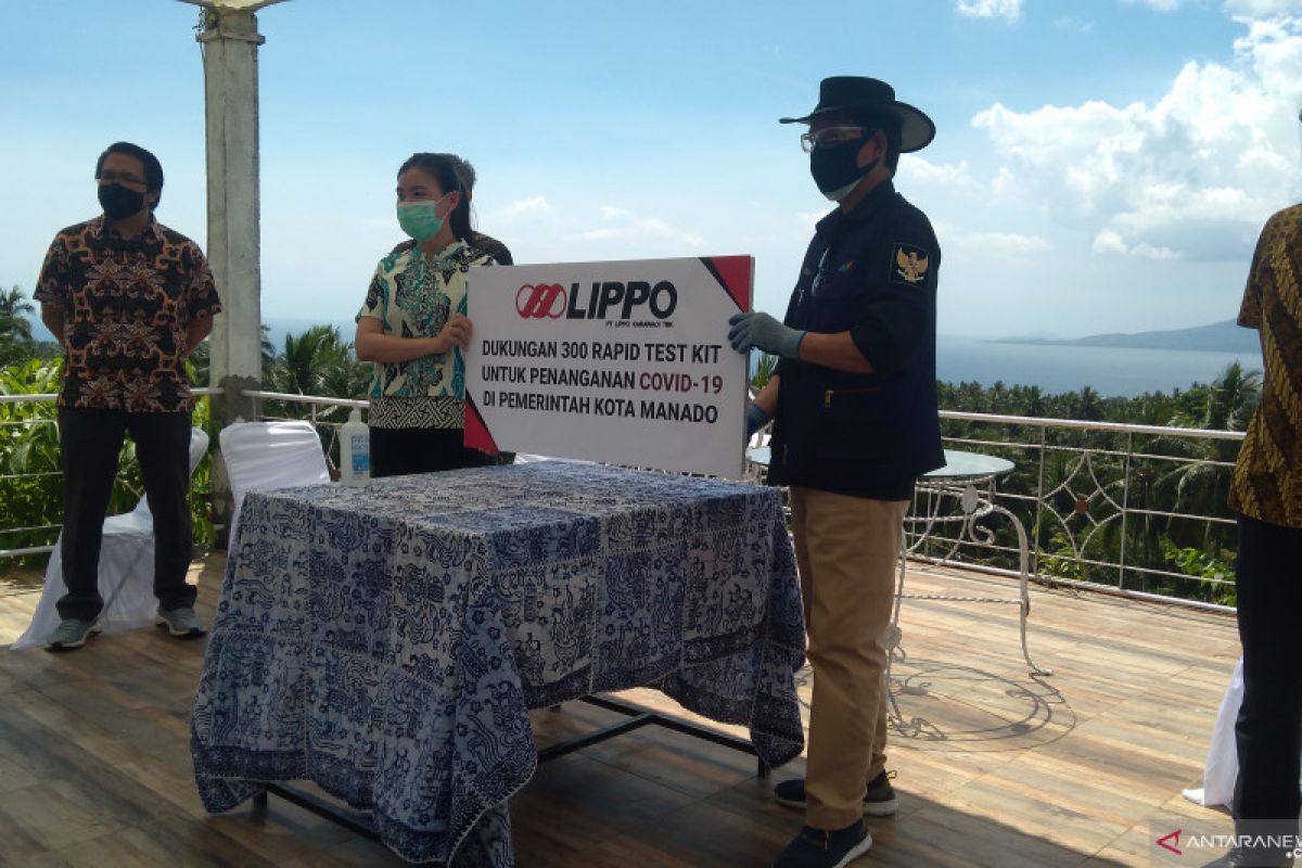 Lippo Karawaci TBK Berikan Bantuan 300 Alat Rapid Test Bagi Pemkot Manado