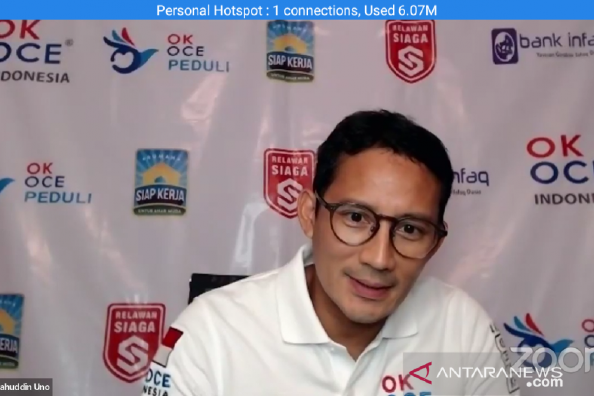 Sandiaga Uno ungkapkan sektor yang jadi lokomotif ekonomi di normal baru