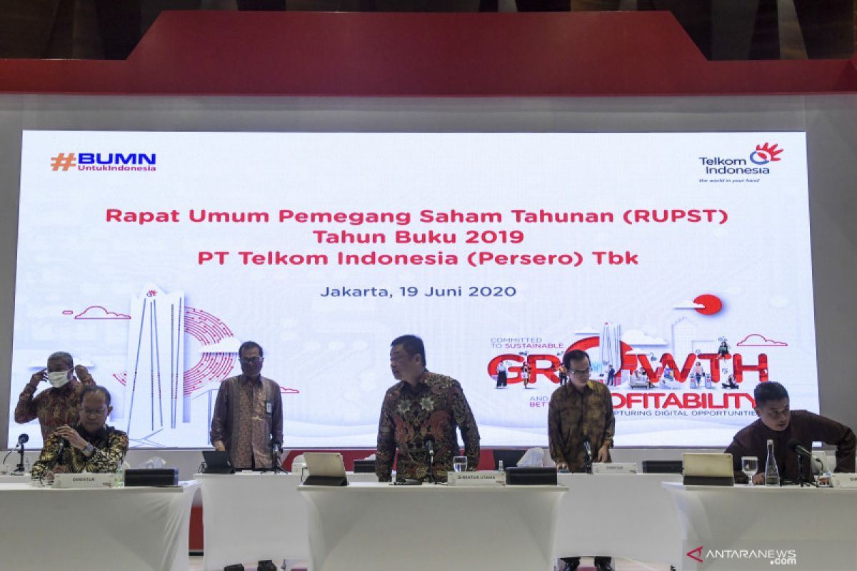 Telkom bukukan laba bersih Rp5,86 triliun pada kuartal pertama 2020