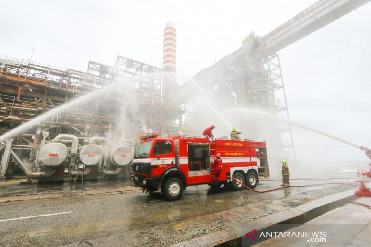 Kebakaran area Kilang Refinery Unit V Balikpapan berhasil dipadamkan