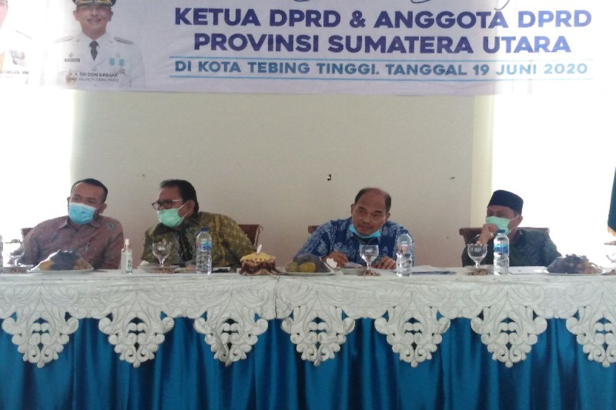 Tim Pansus COVID-19 DPRD Sumut kunjungi Tebing Tinggi