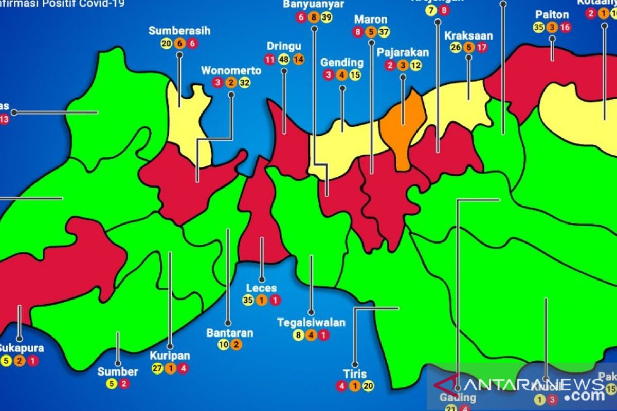 Sebanyak 11 kecamatan di Kabupaten Probolinggo masuk zona hijau