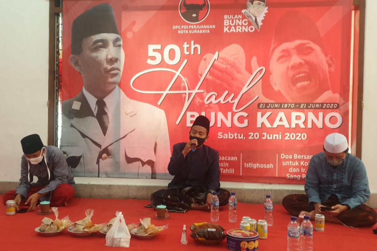 Doa lintas agama daring peringati haul Bung Karno digelar di Kota Surabaya