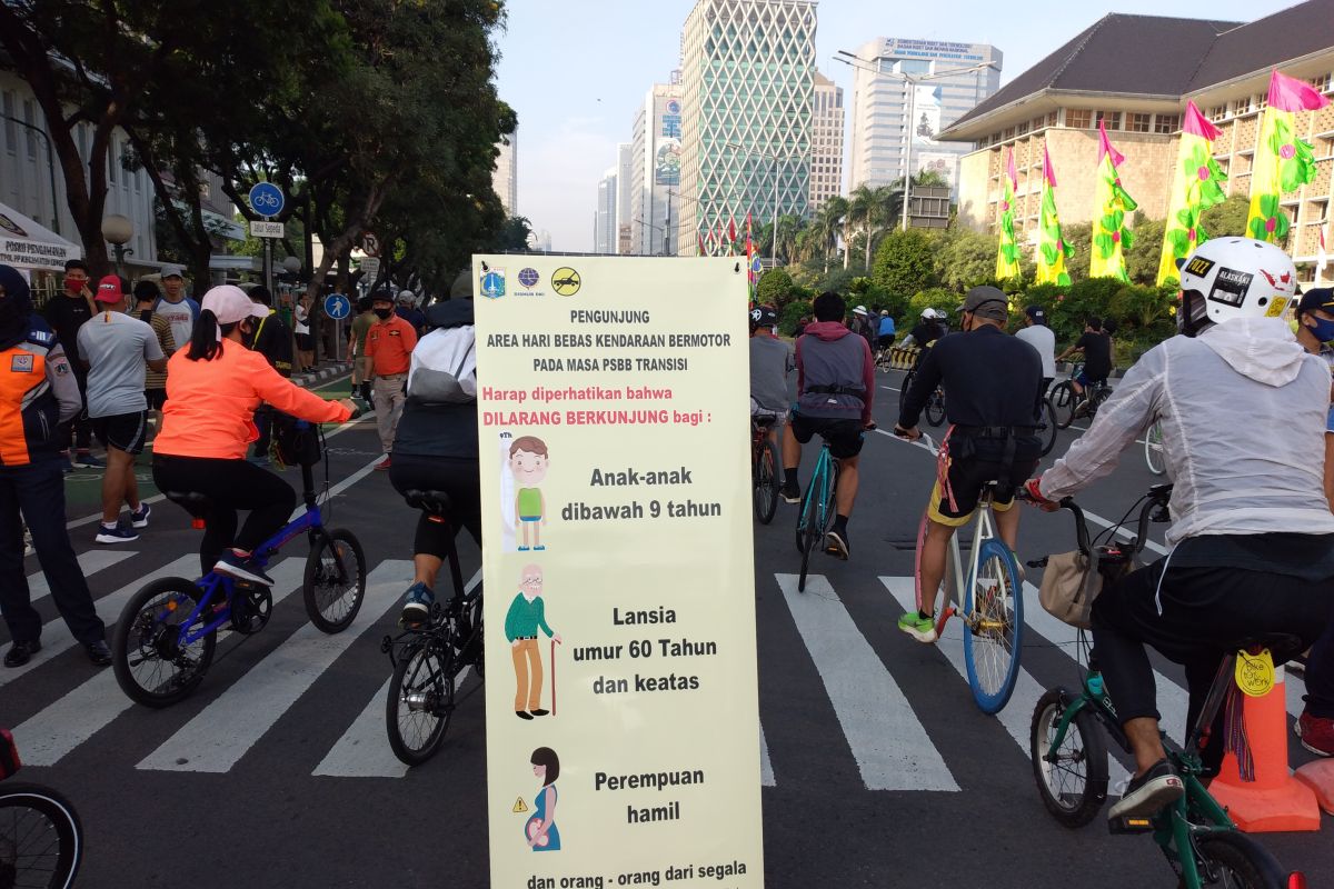 Jakarta's car free day returns after being suspended since March 15