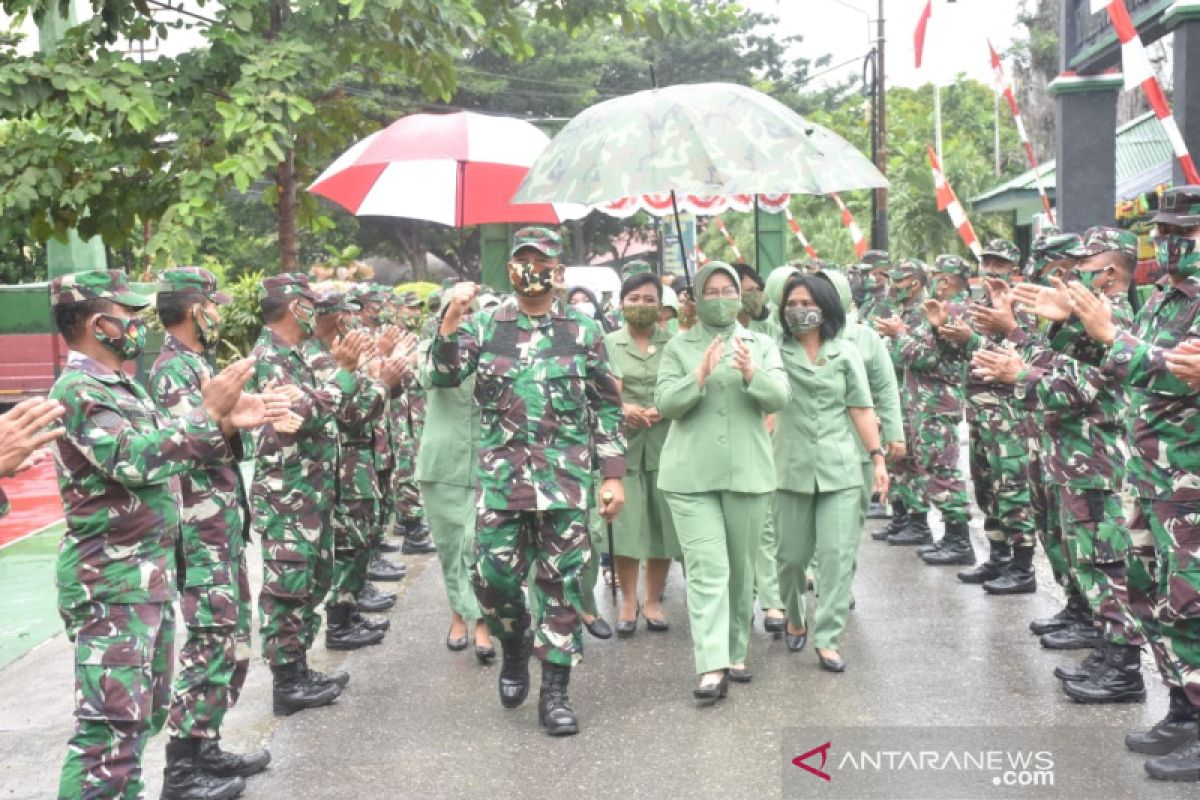 Danrem ingatkan anggotanya bersama rakyat dan berakhlak TNI kuat