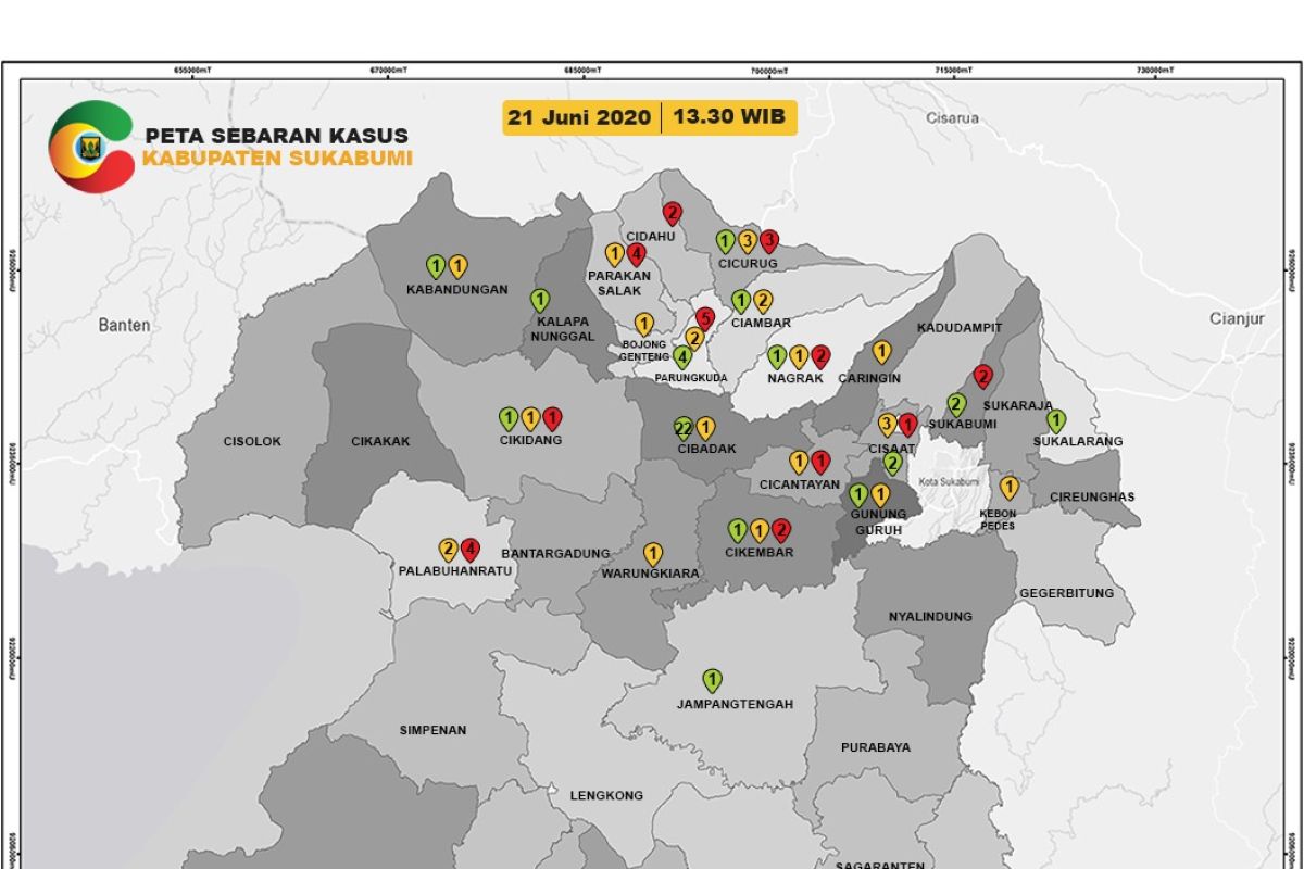 Di Kabupaten Sukabumi  Terjadi lonjakan kasus positif COVID-19