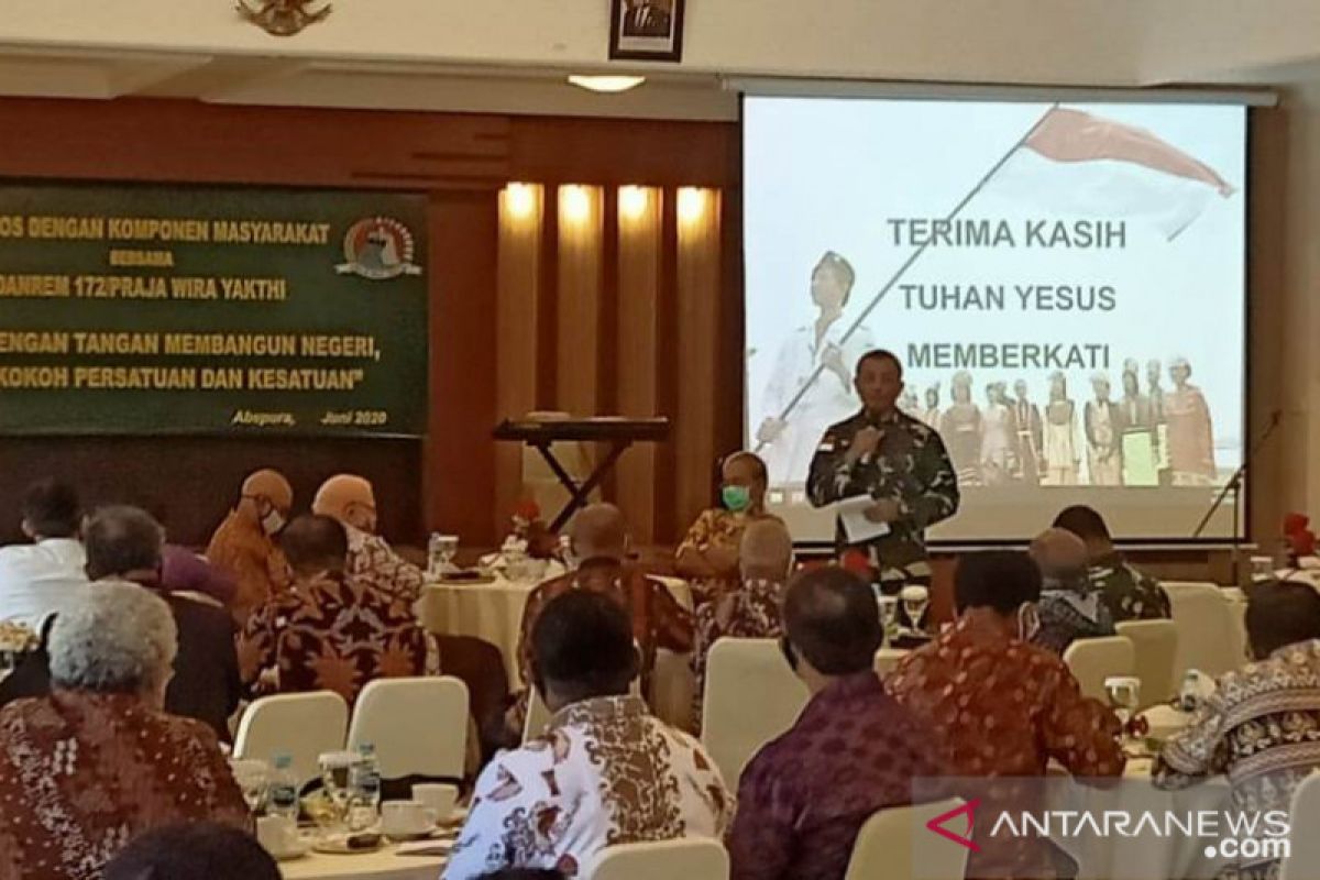 Danrem 172/PWY gelar komsos dengan tokoh agama di Jayapura