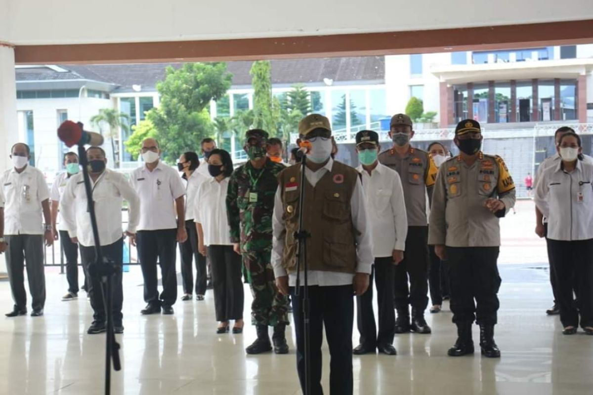 Aparat gabungan TNI Polri amankan pelaksanaan PSBB di Ambon