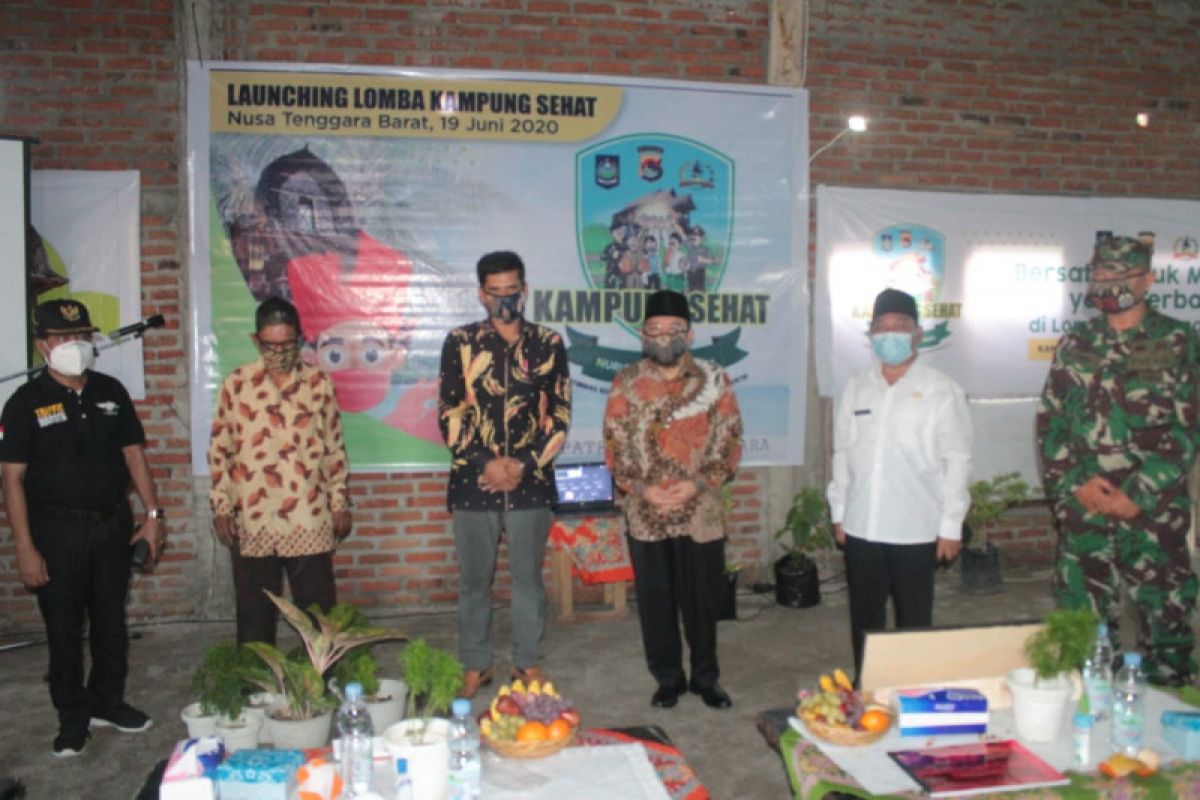 Bupati bersama Kapolres Lombok Utara luncurkan lomba Kampung Sehat NTB di Pemenang
