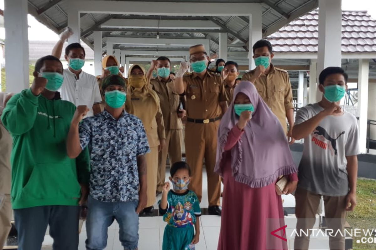 Gorut zona hijau pascalima positif COVID-19 dinyatakan sembuh