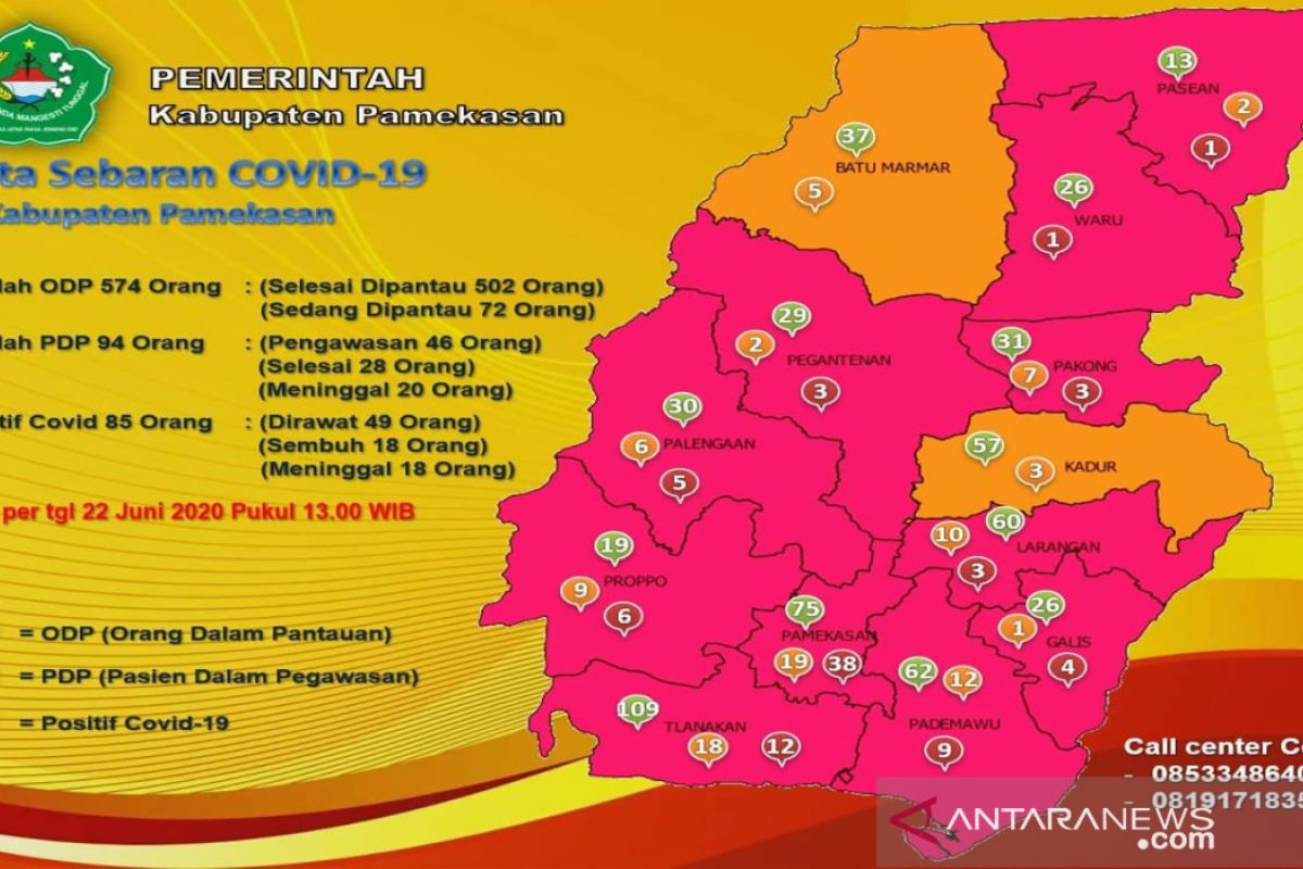 Gugus Tugas Pamekasan umumkan tambahan tiga kasus positif corona