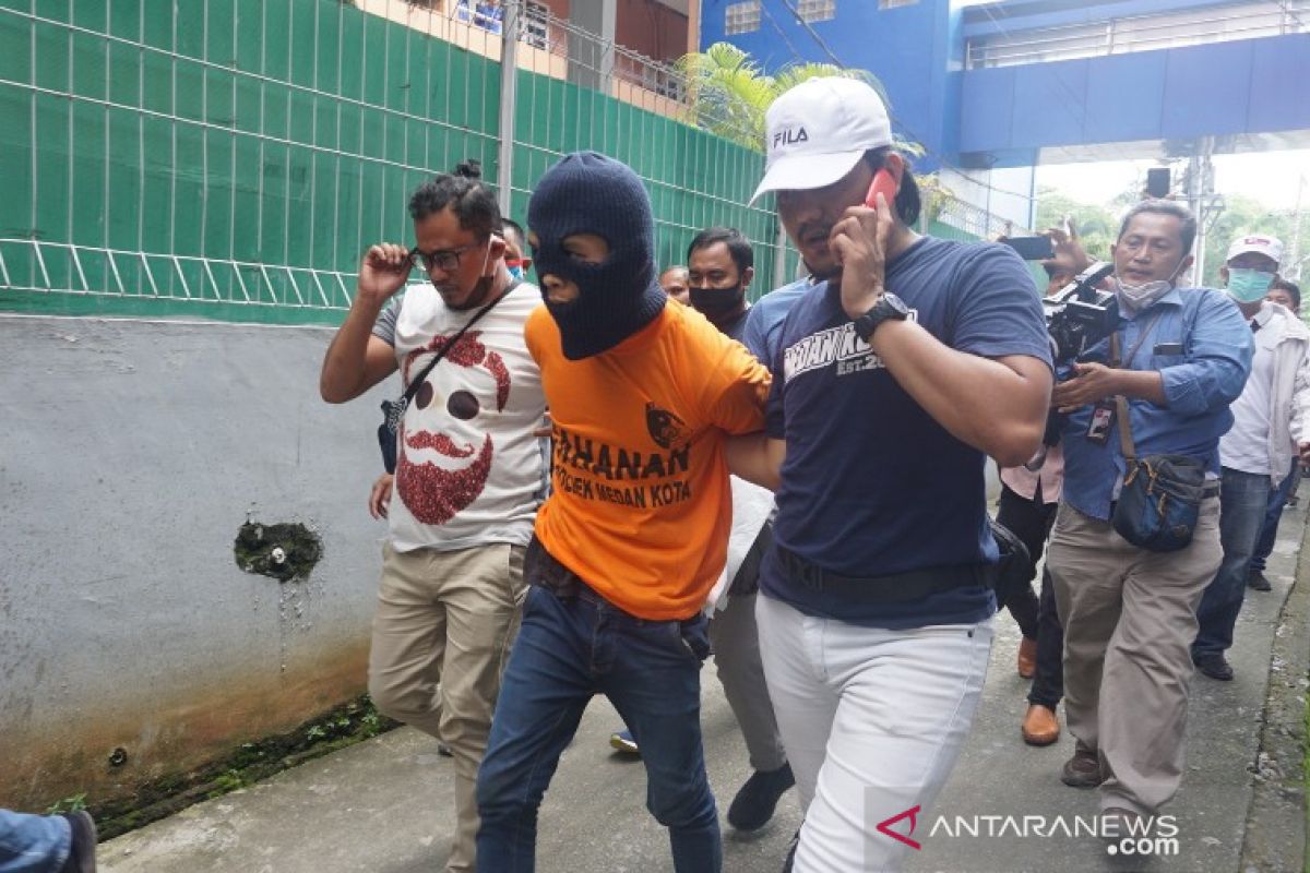 Polisi gelar pra rekonstruksi pembunuhan dua bocah di Global Prima Medan