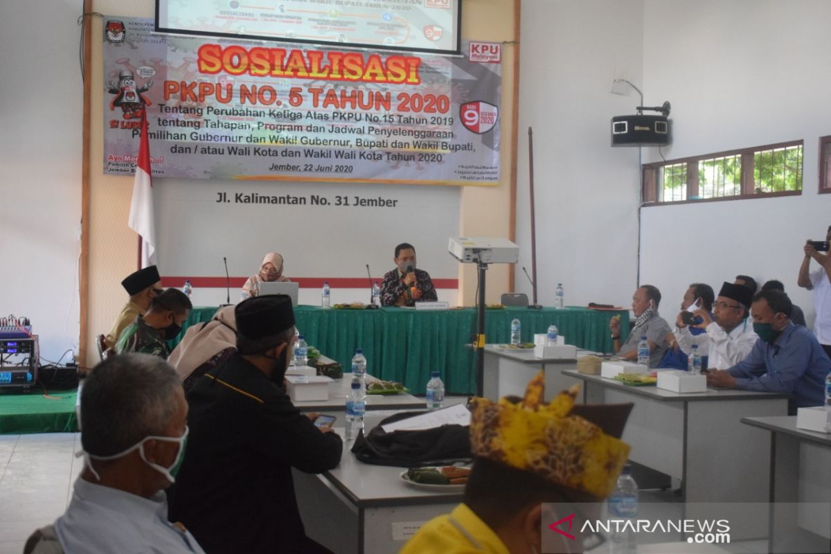 KPU Jember tekankan protokol kesehatan dalam tahapan pilkada