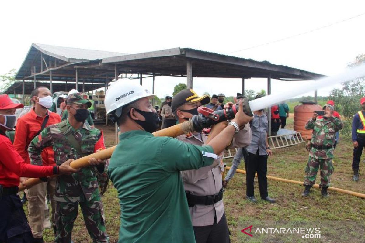 Kapolres Tapin asistensi kesiapsiagaan karhutla di PT Tri Buana Mas