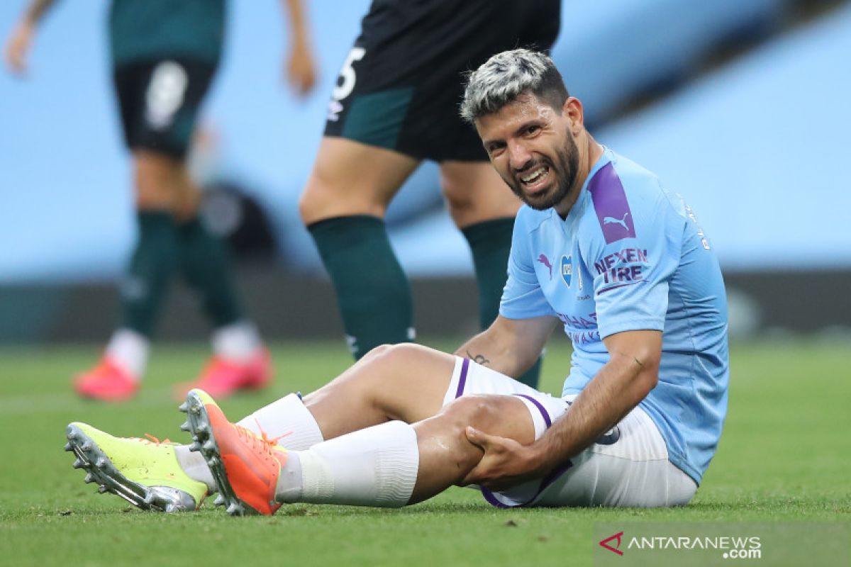 Aguero dipastikan absen saat City ladeni Lyon di perempat final