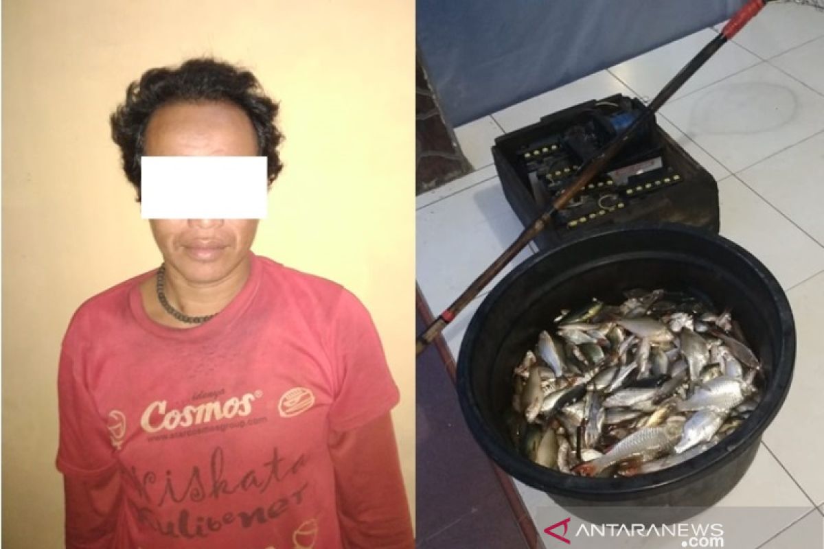 Nekad menyetrum ikan, warga Hakurung Daha Utara diamankan