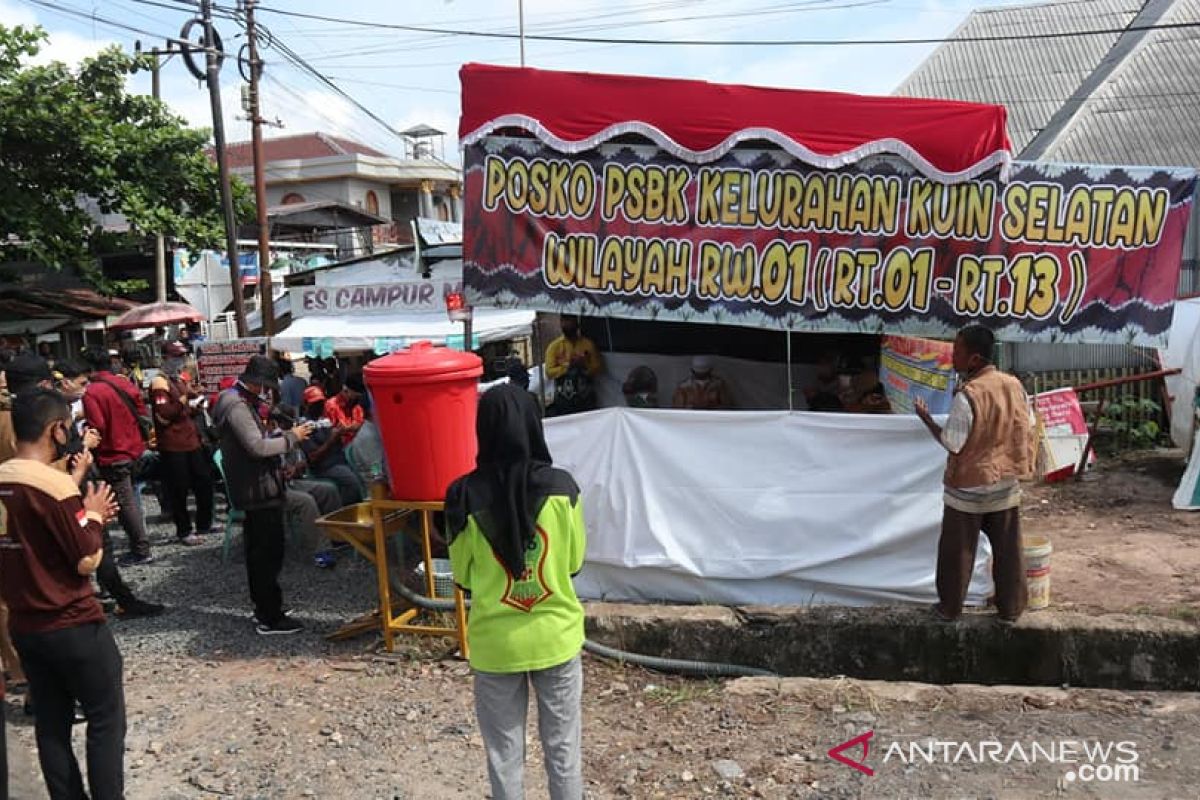 PSBK Kuin Selatan kreatifitas warga bikin wastafel tanpa disentuh