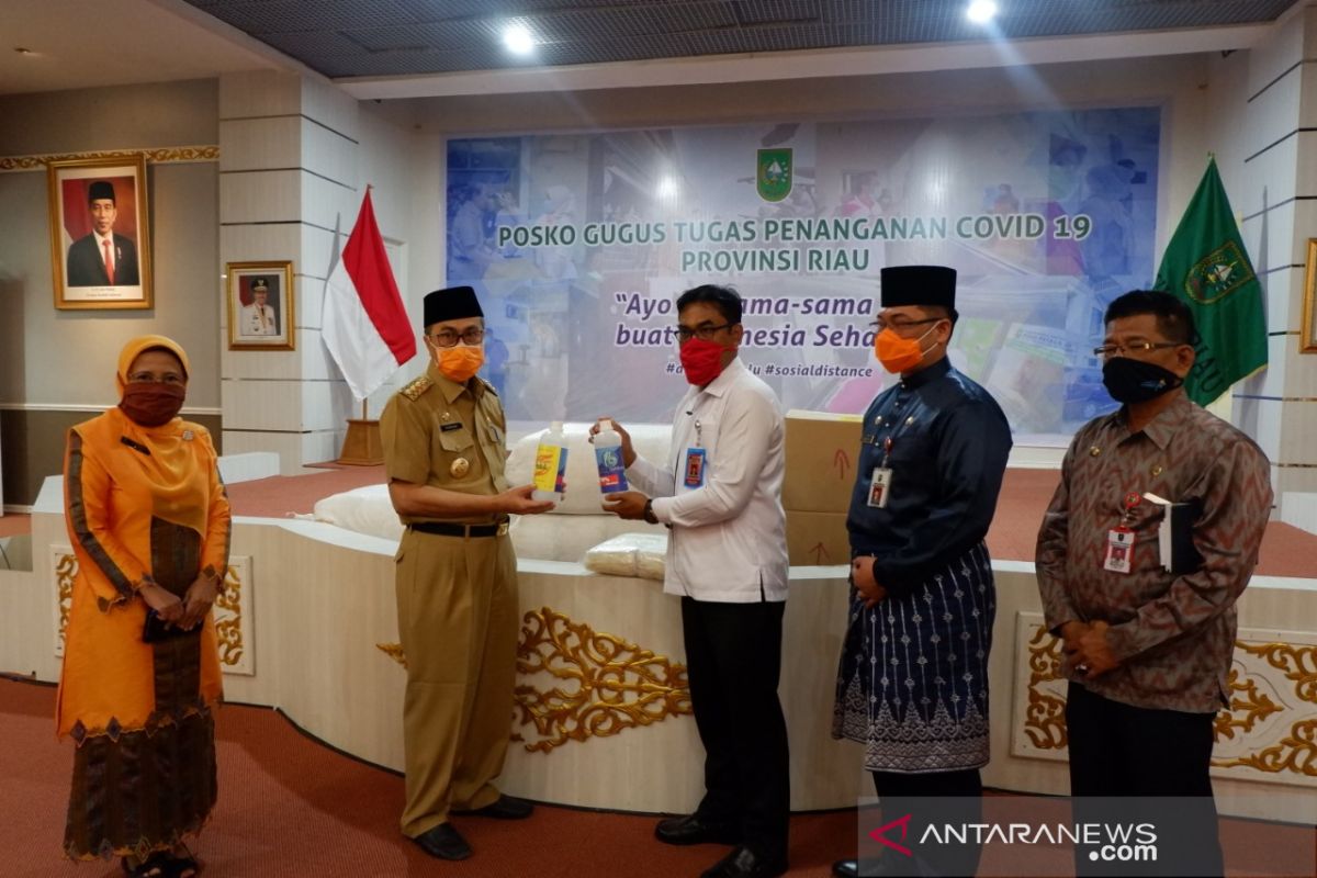 KPU Riau terima bantuan 12.000 masker untuk keperluan Pilkada 2020