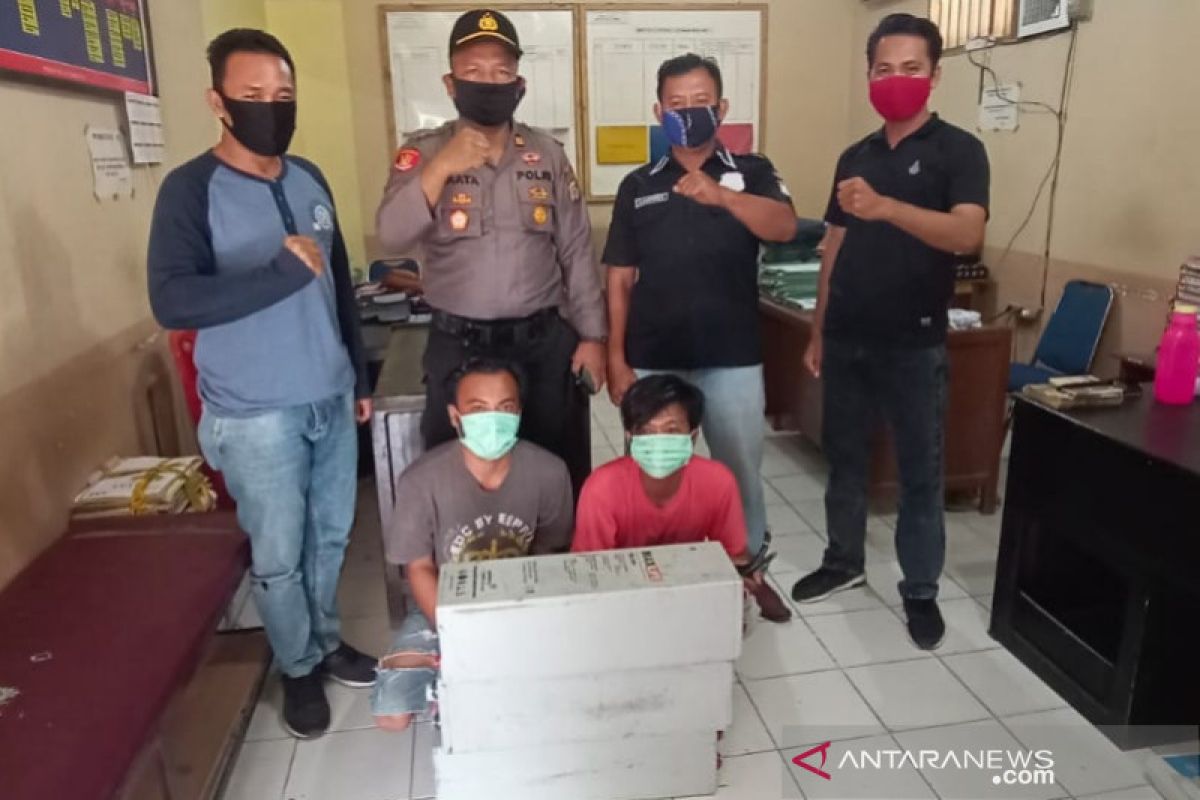 Polisi ringkus dua pencuri baterai tower penyedia layanan telekomunikasi di Palu