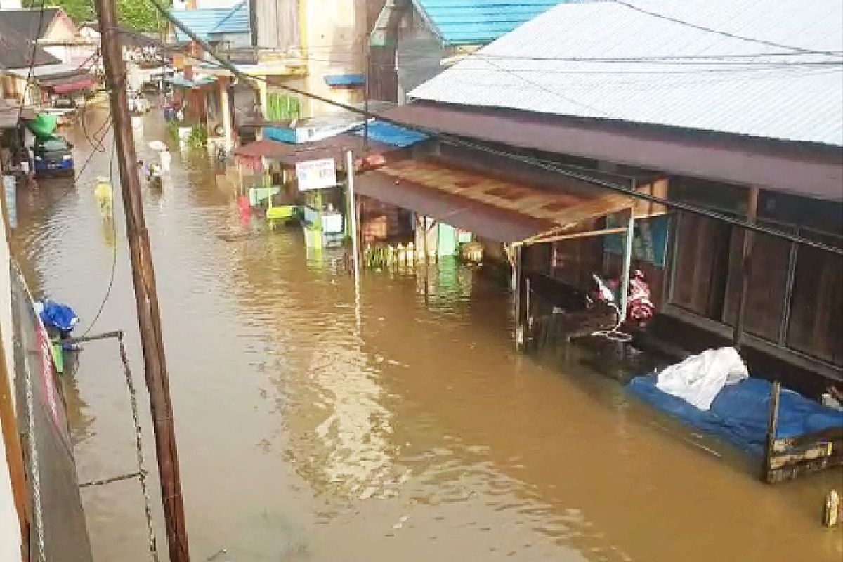 Peningkatan curah hujan kembali picu banjir di Kotim