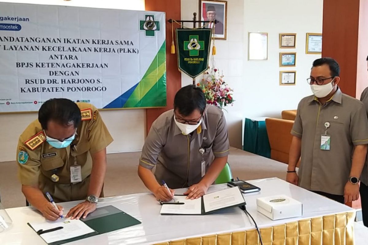 RSUD dr Harjono Ponorogo resmi jadi mitra PLKK BPJAMSOSTEK