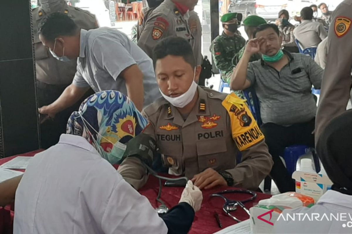 Polres Bangka gelar donor darah HUT Polri ke 74 (Video)