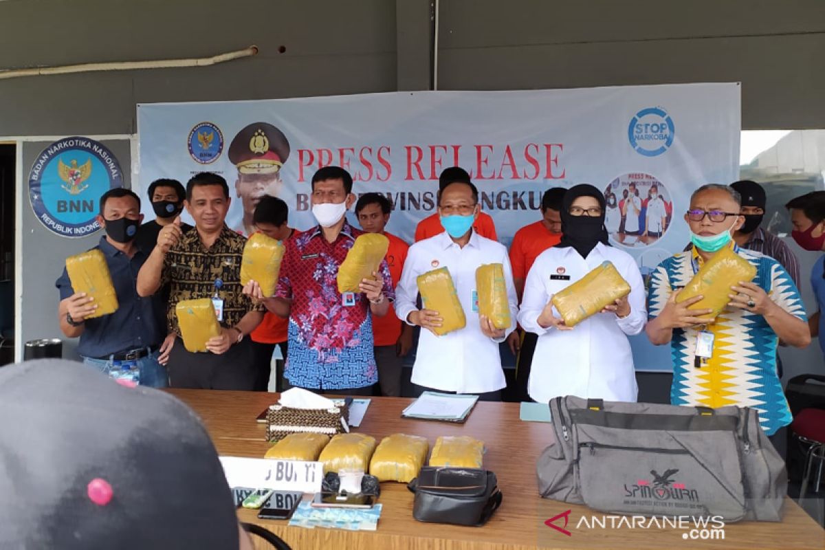 BNN Bengkulu tangkap lima bandar narkoba, tiga dari lapas