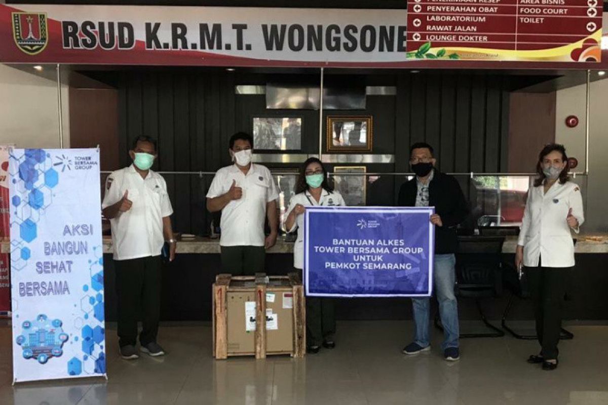 Dukung penanganan COVID-19 di Semarang, TBIG kembali donasikan APD-ventilator