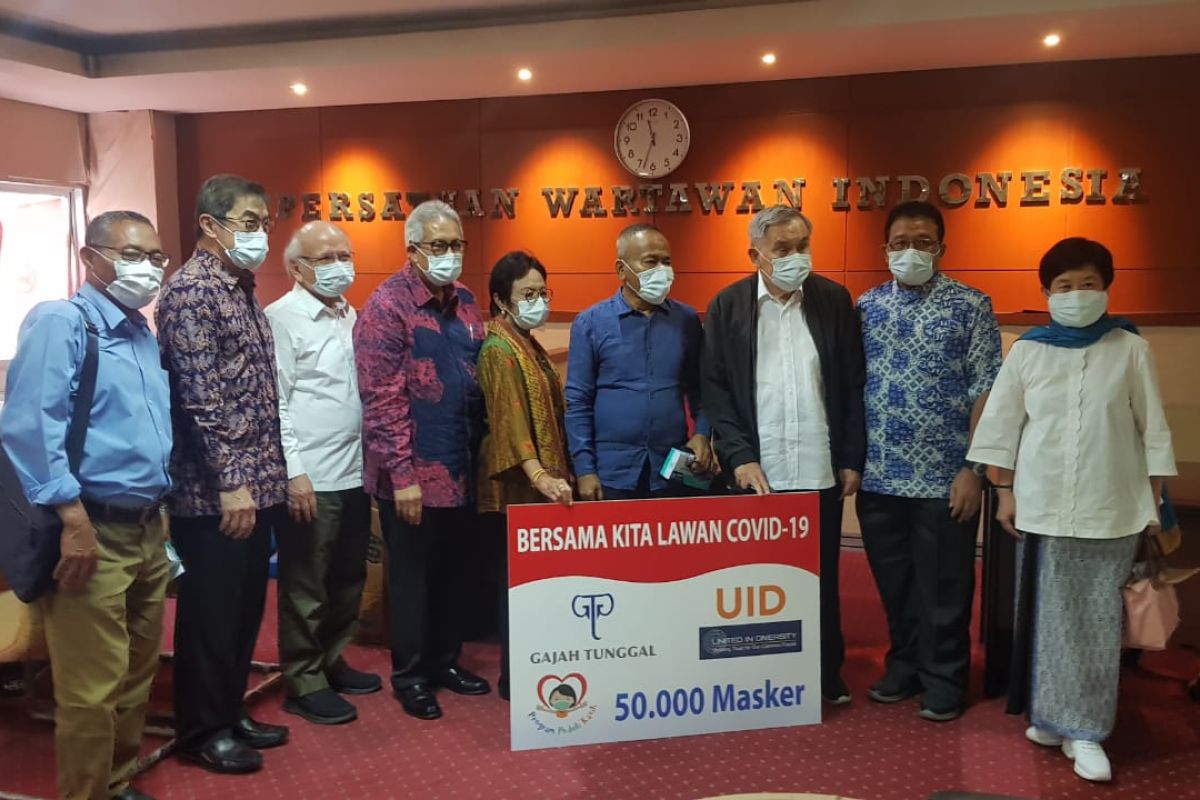 50.000 masker dari Gajah Tunggal Group untuk PWI