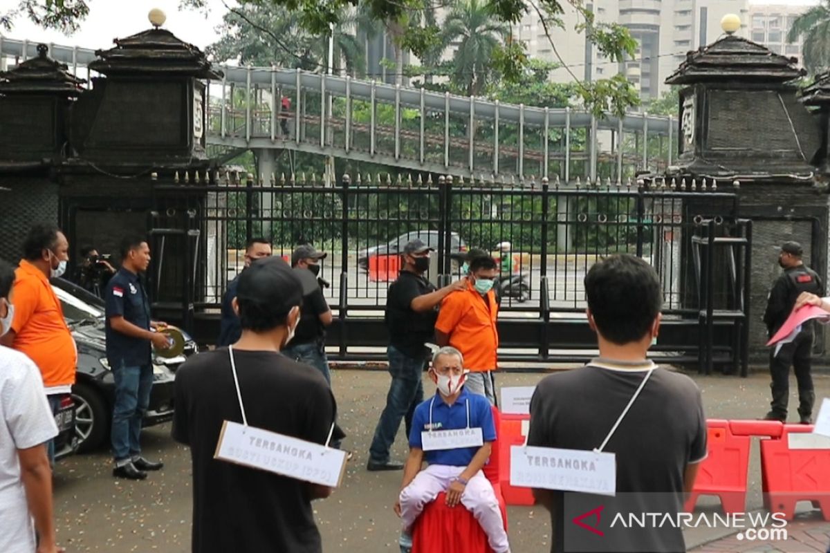 Prarekonstruksi kasus John Kei digelar di Mako Polda Metro Jaya