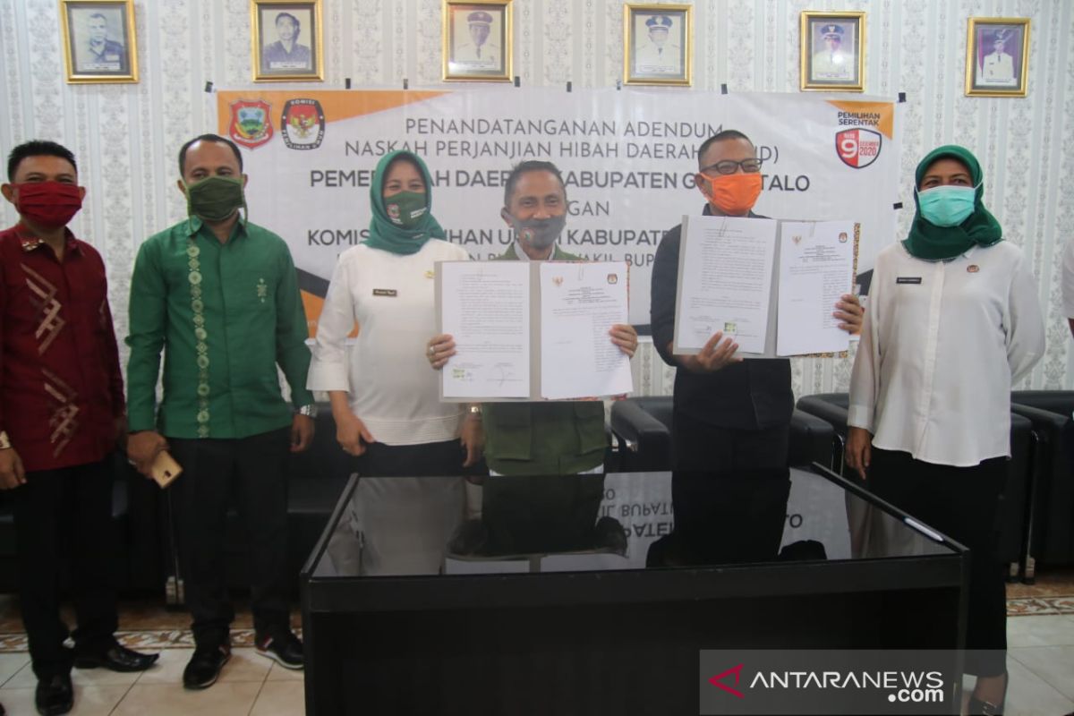 Pemkab Gorontalo dan KPU tandatangani NHPD untuk Pilkada