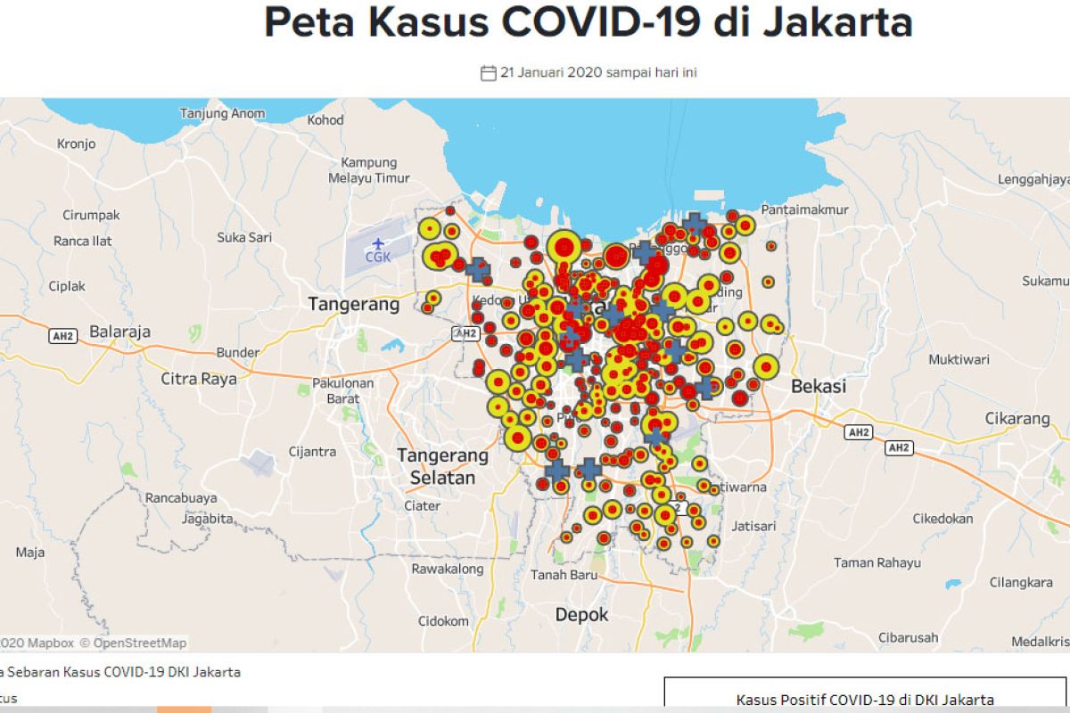 Minggu (9/8), pertambahan kasus positif COVID-19 Jakarta 472 kasus