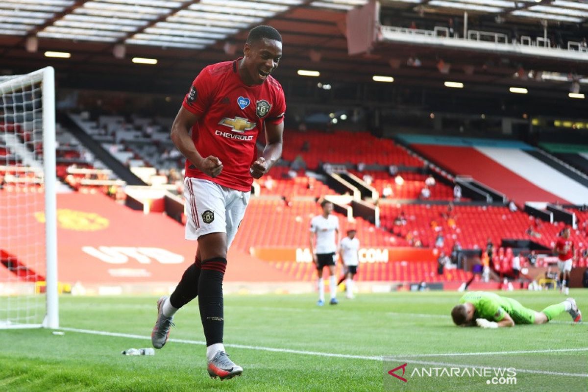 Trigol Anthony Martial perbesar peluang MU tembus empat besar