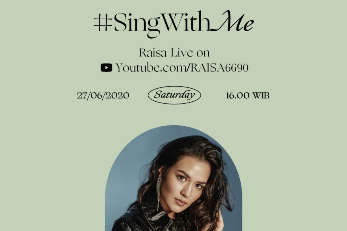 Raisa mengajak penggemar terlibat di konser virtual "Sing With Me"