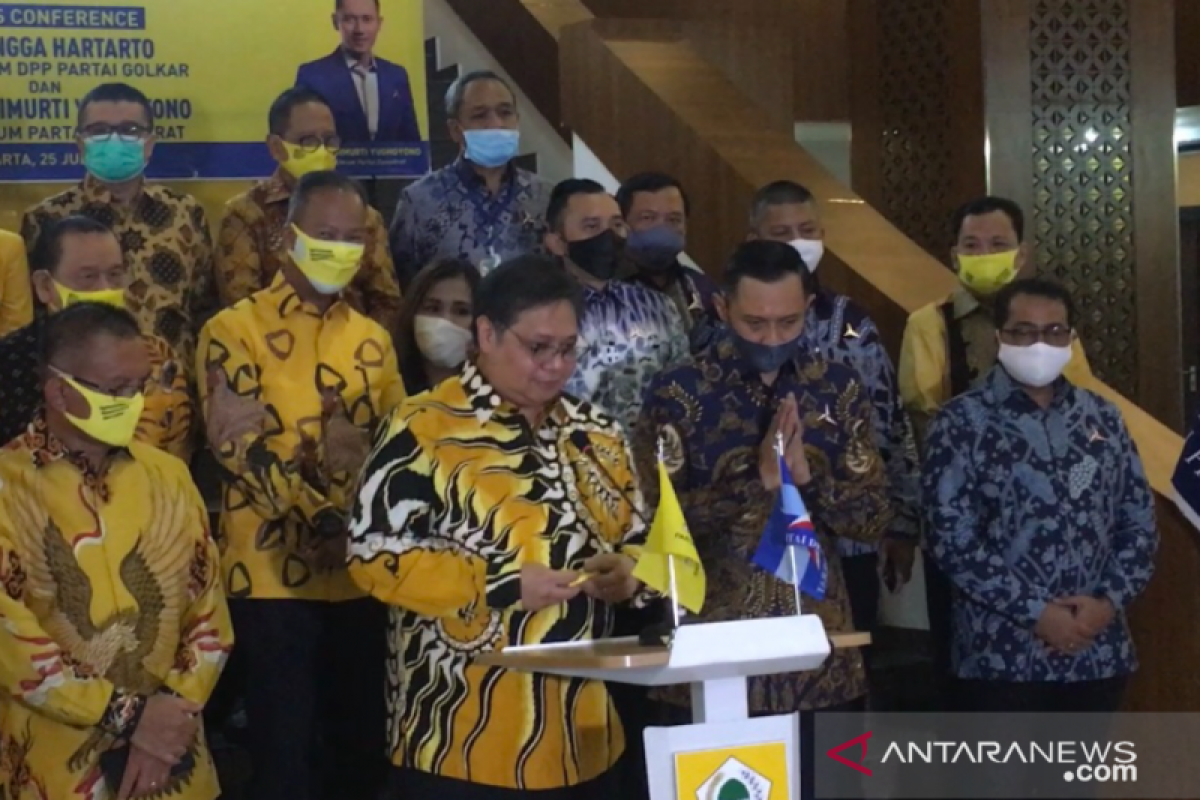 AHY: Demokrat ingin bangun koalisi dengan Golkar dalam Pilkada 2020