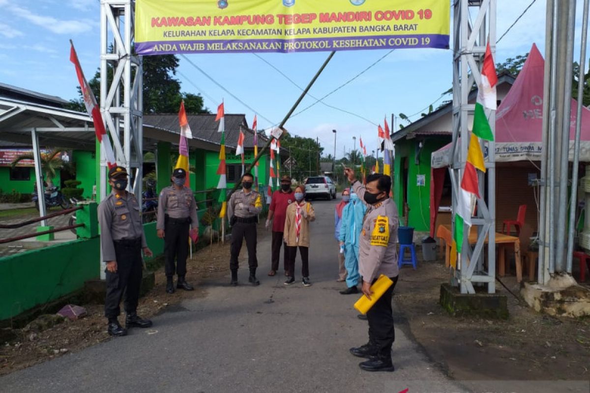 Polres Bangka Barat luncurkan lima Kampung Mandiri Tangguh COVID-19