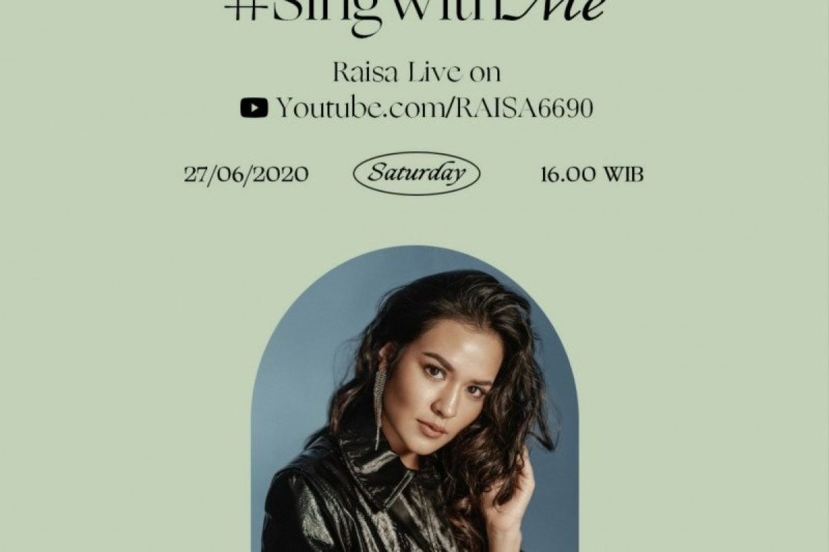 Raisa ajak penggemar untuk terlibat di konser virtual "Sing With Me"